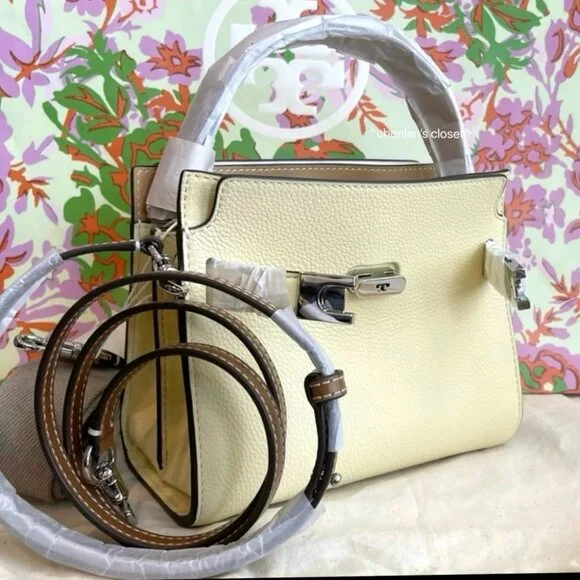 🌸NeW! Authenticated! Rare! Tory Burch PETITE LEE RADZIWILL DOUBLE BAG - Picture 10 of 17